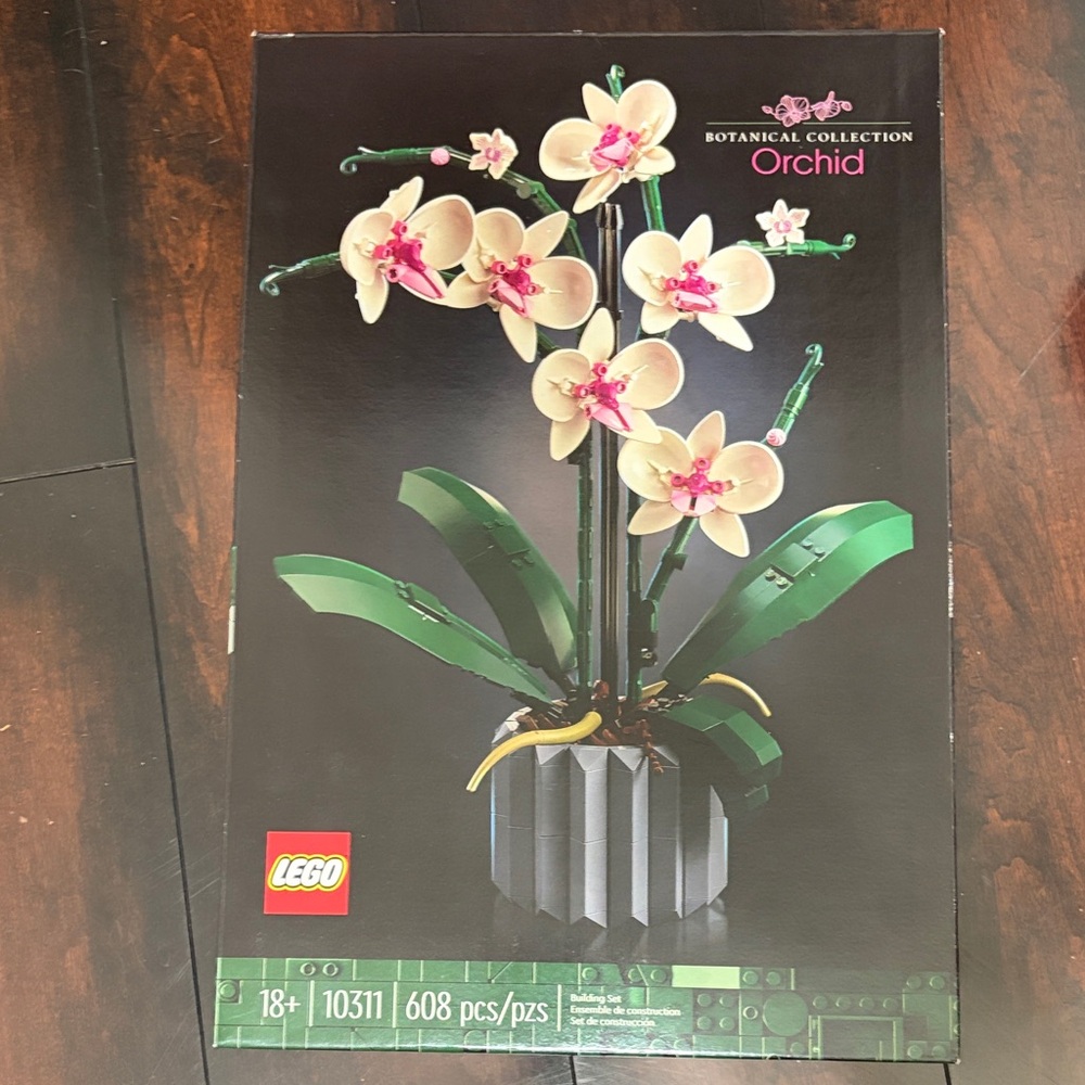 Lego Orchid Arrangement in White, Pink and Green